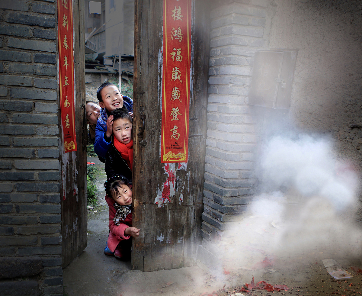 Setting off Firecrackers