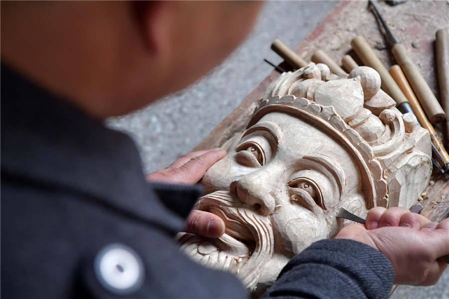 Nuo Opera Mask Carving