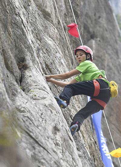 Rock climbing