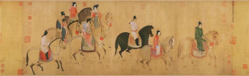 Painting of Lady of Guoguo on a Spring Outing
