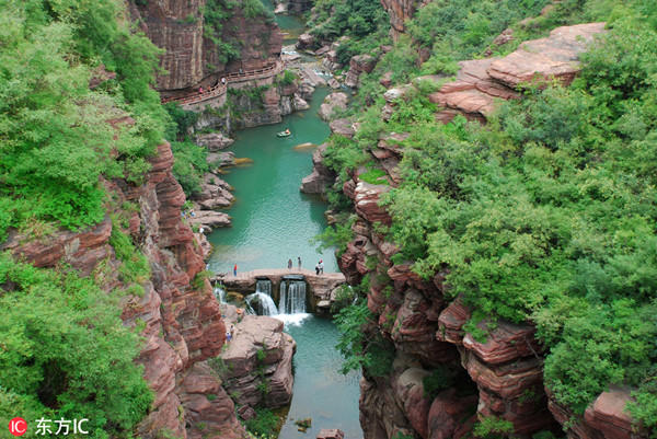 Yuntai Mountain Scenic Area in Jiaozuo, Henan Province