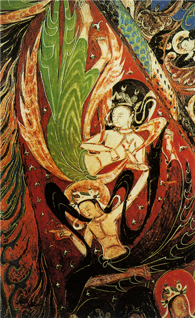 Flying Apsaras